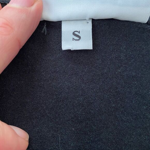 Bryn Walker Side Ruched Inman Lagenlook Tunic Black Small - Picture 5 of 6